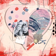 Make Art and Journal by Rachel Jefferies Hearts Galore by Scrapping with Liz
